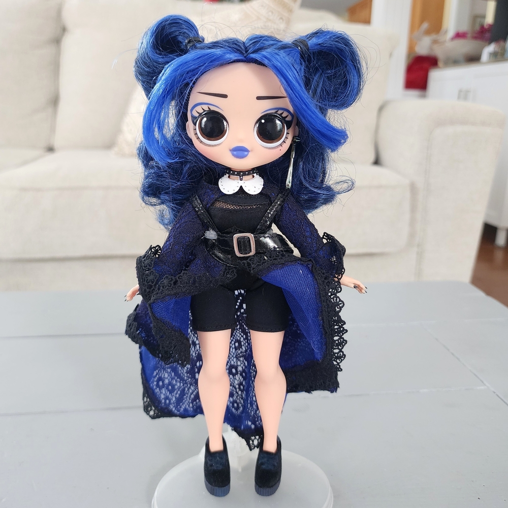 MGA LOL Surprise OMG Moonlight B.B. Goth Fashion Doll Long Blue Hair